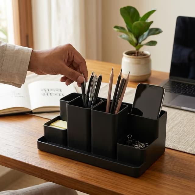Modular Hex Geometric Desk Organizer, PLA Matte