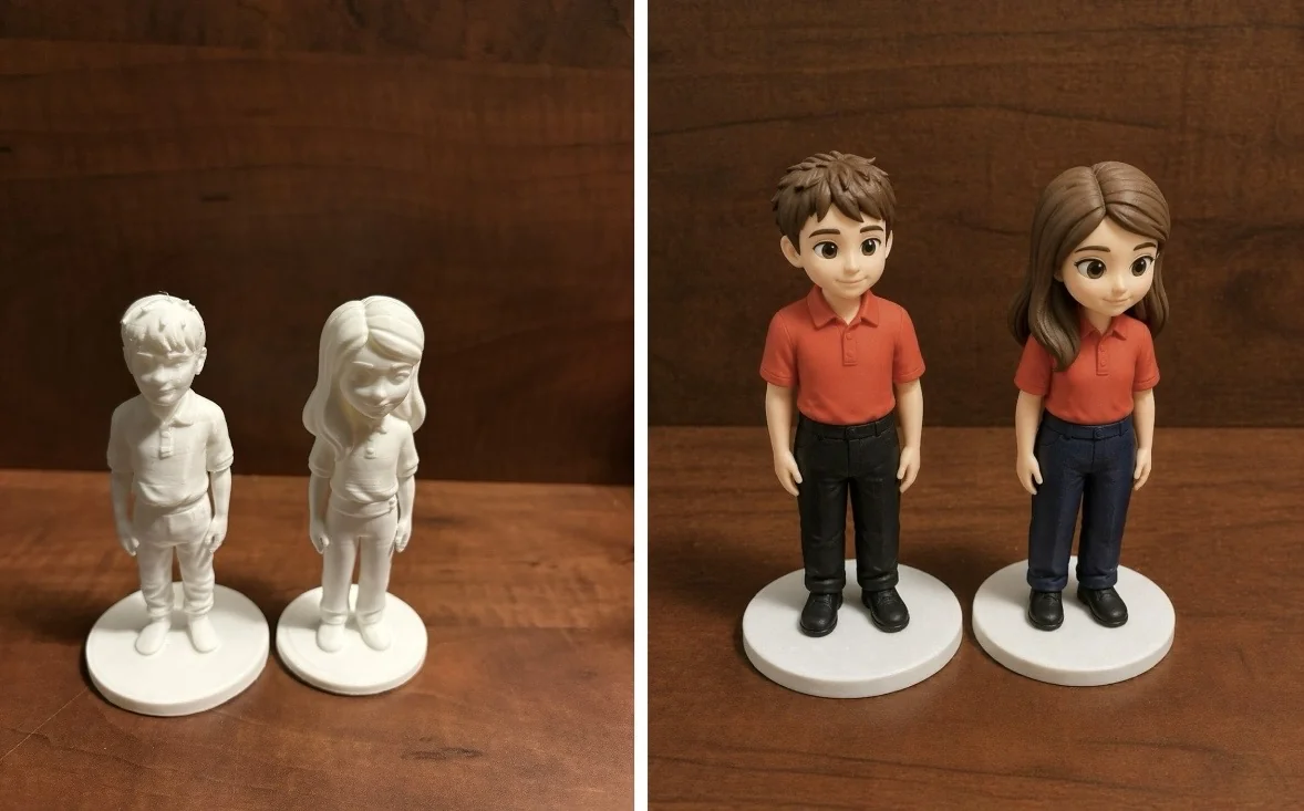 Intricate Miniature Figurine Creation